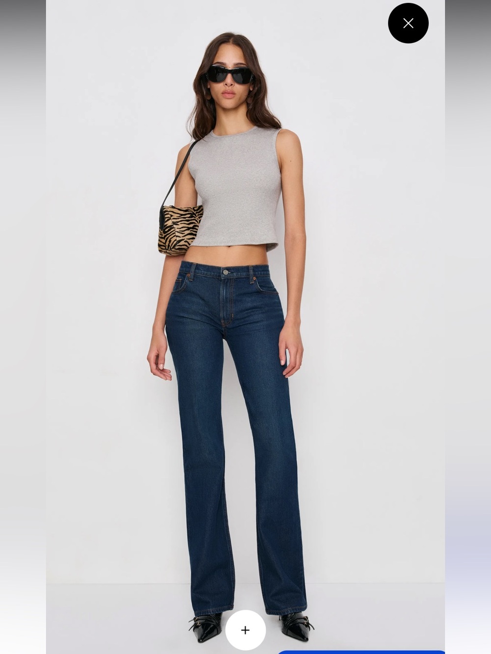 Reformation Sharon Stretch Mid Rise Bootcut Jeans Blue - Size 27